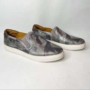 Trask Lillian Camo Metallic Perforated Slip-On Sneakers